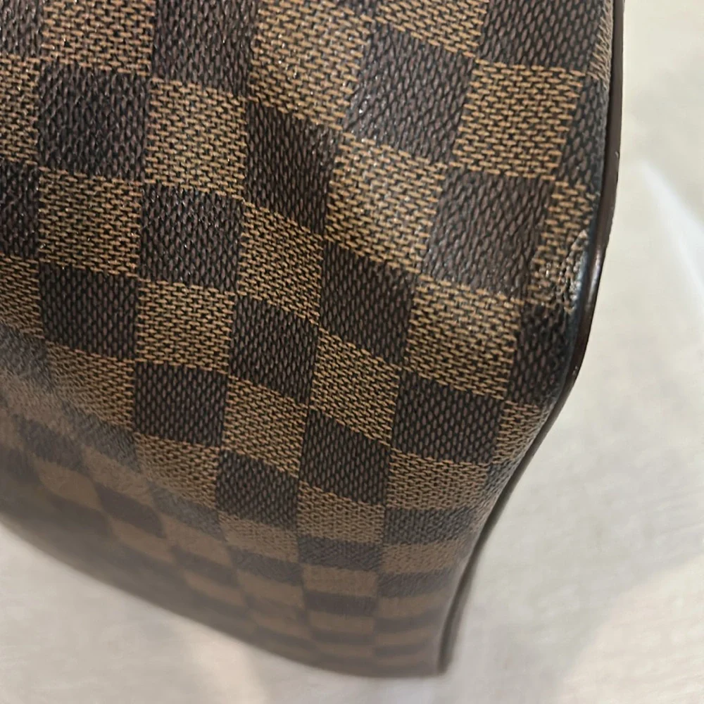 Authentic Louis Vuitton Damier Saleya PM Ebene Tote Bag Brown with COA - Picture 14 of 16